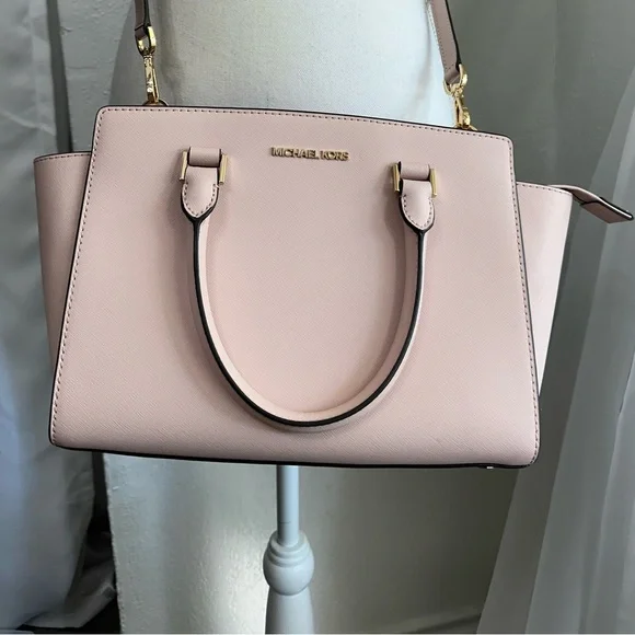 Michael Kors Selma Medium Pink Satchel Handbag 🩷 - Picture 3 of 8